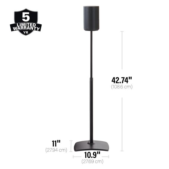 SANUS WSSE1A1 Flur Schwarz, Farbe: Schwarz, 5 image