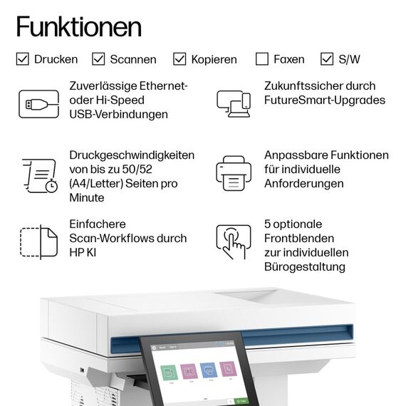 HP LaserJet Enterprise 5602dn/f/zfw Schwarzweiß Drucker, 13 image