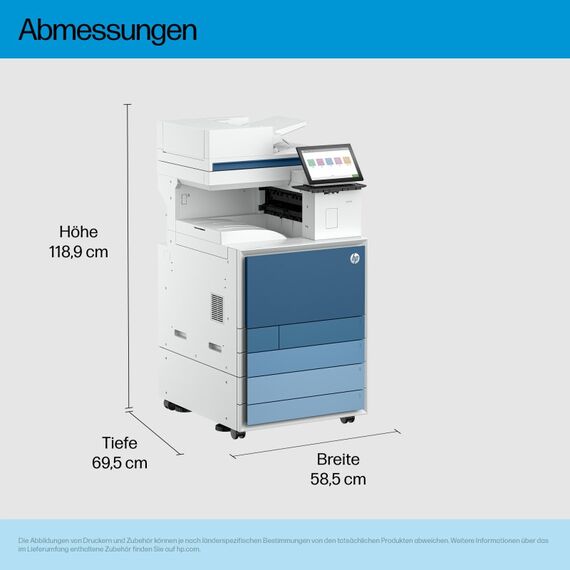 HP LaserJet Enterprise 8801z Multifunction Farbe Drucker, Nur Ethernet; Duplex; Kopierer, Scanner, 3 image