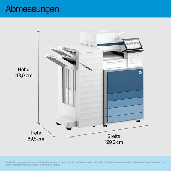 HP LaserJet Enterprise 8801z+ Multifunction Farbe Drucker, Nur Ethernet; Duplex; Kopierer, Scanner, 4 image