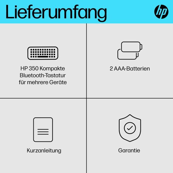 HP 350 Kompakte Bluetooth-Tastatur für mehrere Geräte, 4 image