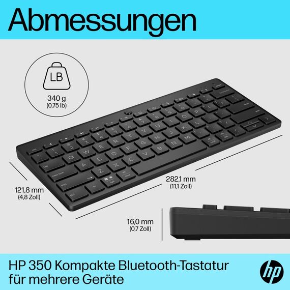 HP 350 Kompakte Bluetooth-Tastatur für mehrere Geräte, 5 image
