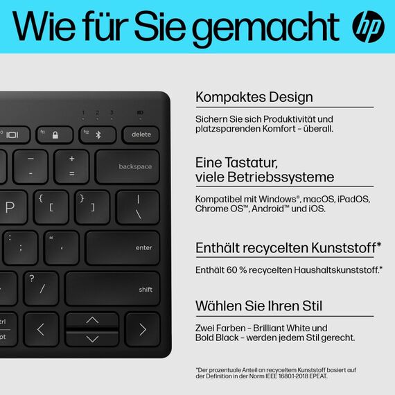 HP 350 Kompakte Bluetooth-Tastatur für mehrere Geräte, 10 image
