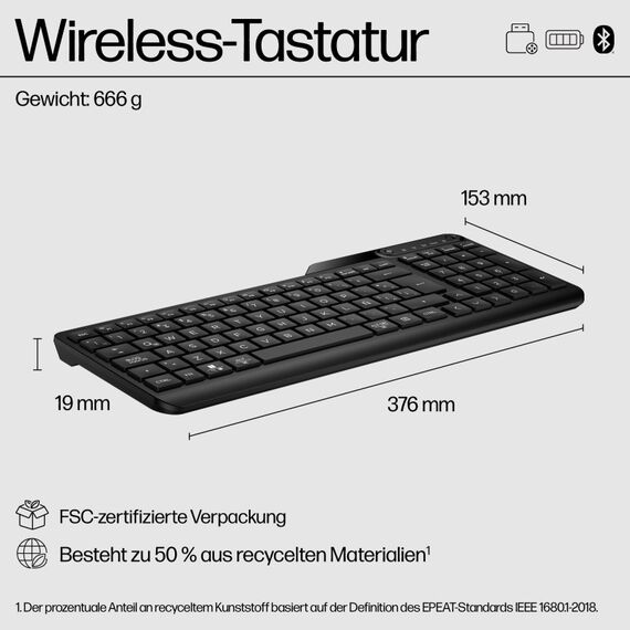 HP 475 Dual-Mode Wireless-Tastatur, 3 image