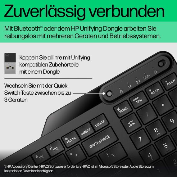 HP 475 Dual-Mode Wireless-Tastatur, 4 image