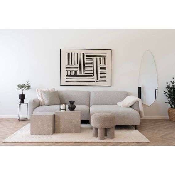 House Nordic Galena Überwurfdecke 130 x 180 cm Polyester Weiß, 4 image