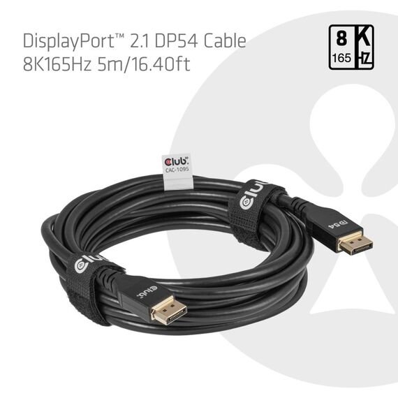CLUB3D DisplayPort™ 2.1 DP54 Kabel 8K165Hz 5m, 2 image