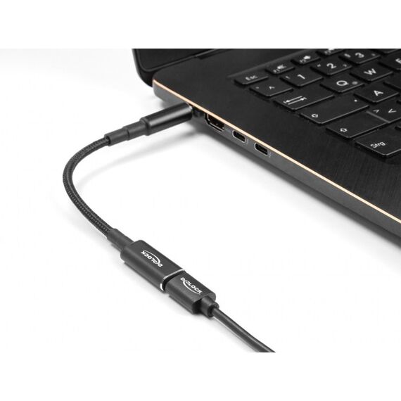 DeLOCK Adapterkabel für Notebook Ladekabel USB Type-C Buchse zu Dell 7,4 x 5,0 mm Stecker 15 cm