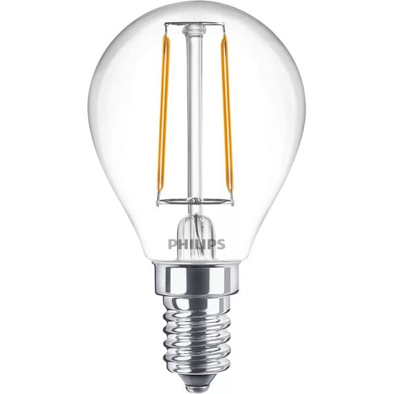 Philips by Signify Philips LED Lampe 2W (25W) E14, P45, 250lm, 2700K, klar