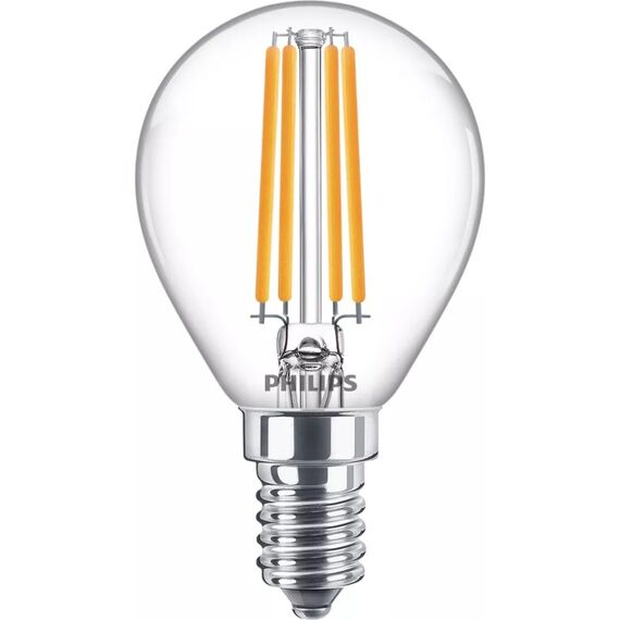 Philips by Signify Philips LED Lampe 6.5W (60W) E14, P45, 806lm, 2700K, klar
