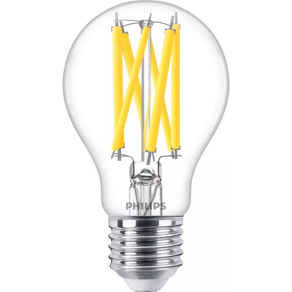 Philips Filament-Lampe, transparent, 100W A60 E27