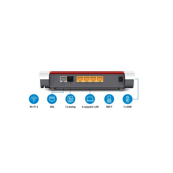 Box FRITZ! 7530 AX WLAN-Router Gigabit Ethernet Dual-Band (2,4 GHz/5 GHz) Weiß, 3 image