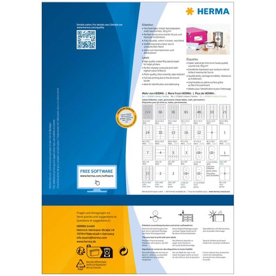HERMA 10777 Druckeretikett