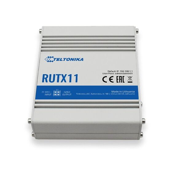 Teltonika RUTX11 WLAN-Router Gigabit Ethernet Dual-Band (2,4 GHz/5 GHz) 4G Grau, 2 image