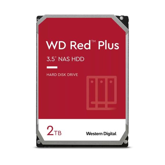 Western Digital Red Plus Interne Festplatte 2 TB 5400 RPM 64 MB 3.5" SATA