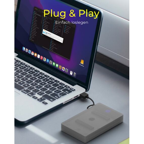 ICY BOX IB-AC603b-U3, USB 3.2 Gen 1 zu 2,5" SATA Festplatten Adapter Kabel, Zugriff LED, 5 image