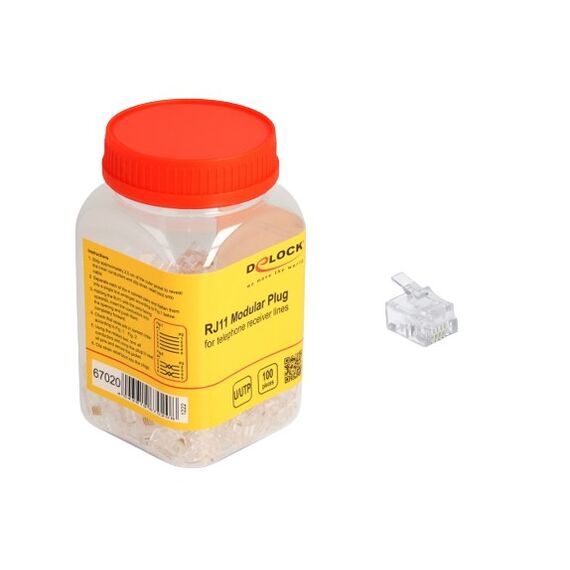 DeLOCK RJ11 Modularer Stecker 100 Stück, 2 image