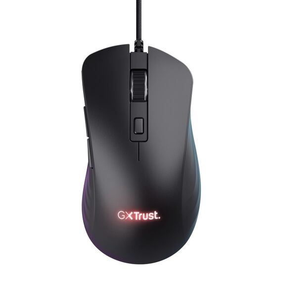 Trust GXT924 YBAR+ Maus Gaming Rechts USB Typ-A Optisch 25600 DPI, Farbe: Schwarz, Länge: 1,8 m, 2 image