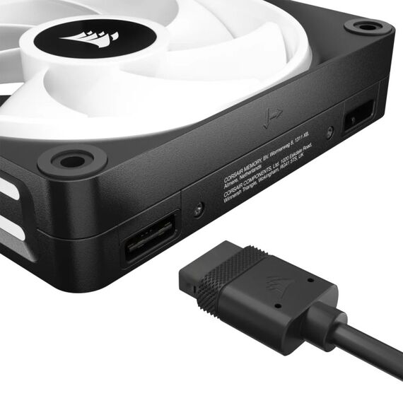 Corsair CUE LINK QX120 RGB Computergehäuse Ventilator 12 cm Schwarz, Weiß 1 Stück(e), 4 image