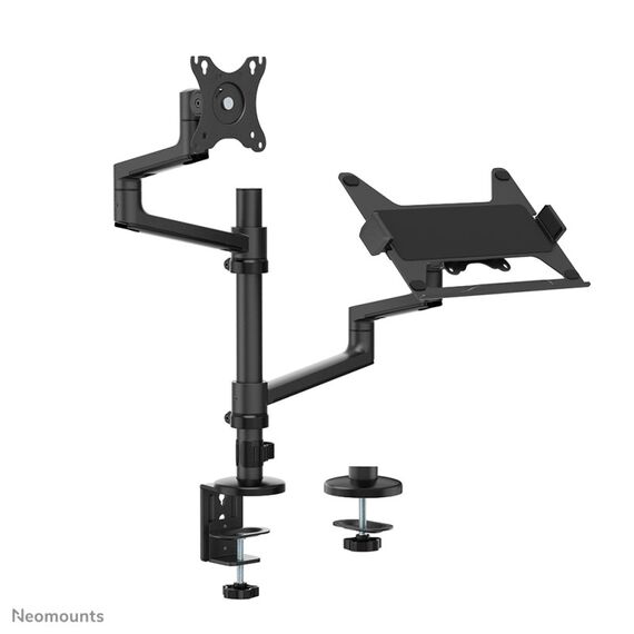 Neomounts DS20-425BL2 Monitorarm mit Laptop-Halterung 17-27" - platzsparend, 12 image