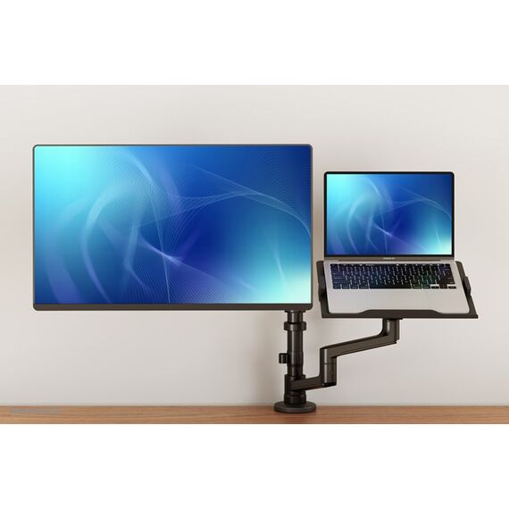 Neomounts DS20-425BL2 Monitorarm mit Laptop-Halterung 17-27" - platzsparend, 17 image