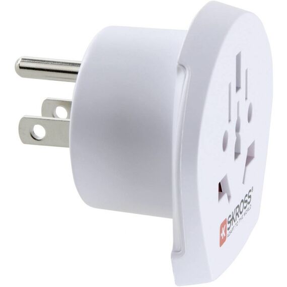 Skross 1.500221-E Netzstecker-Adapter Typ A Universal Weiß