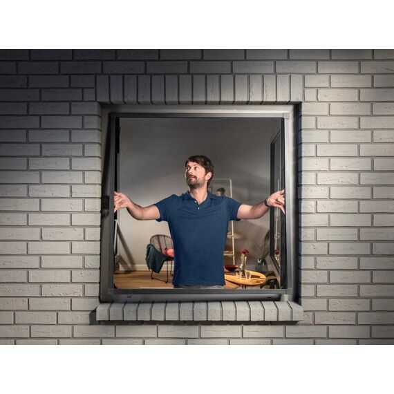 TESA 55214-00001-00 Fensterscheibe Vorgerahmtes Siebgewebe, 2 image