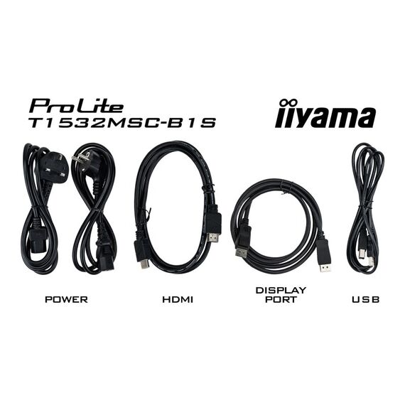 iiyama ProLite T1532MSC-B1S Computerbildschirm 38,1 cm (15") 1024 x 768 Pixel XGA LCD Touchscreen Schwarz, 16 image