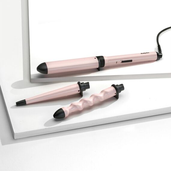 BaByliss Curl & Wave Trio Lockenstab Warm Schwarz, Pink 58 W 2,5 m, 10 image
