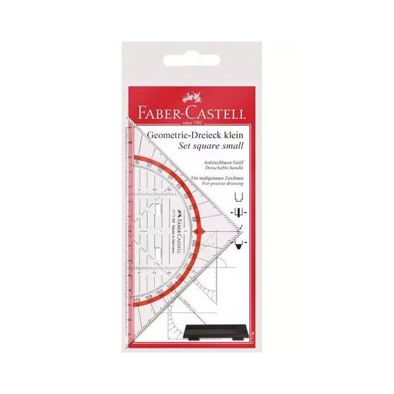 Faber-Castell 177199 Zeichenschablone Rot, Transparent