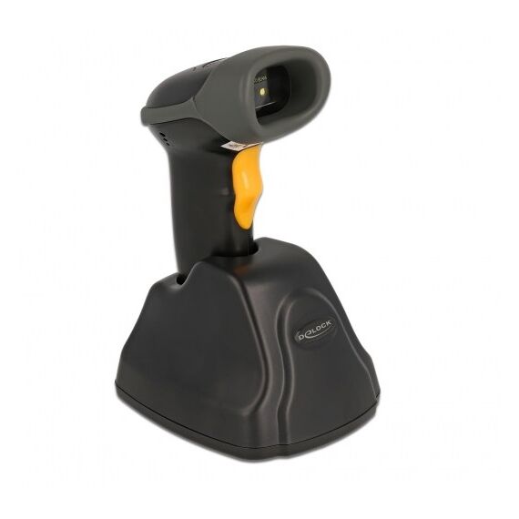 DeLOCK 2,4 GHz Barcode Scanner 1D und 2D mit Ladestation - Mehrsprachig