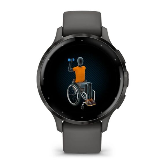 Garmin Venu 3S 3,05 cm (1.2") AMOLED 41 mm Digital 390 x 390 Pixel Touchscreen Grau WLAN GPS, 3 image