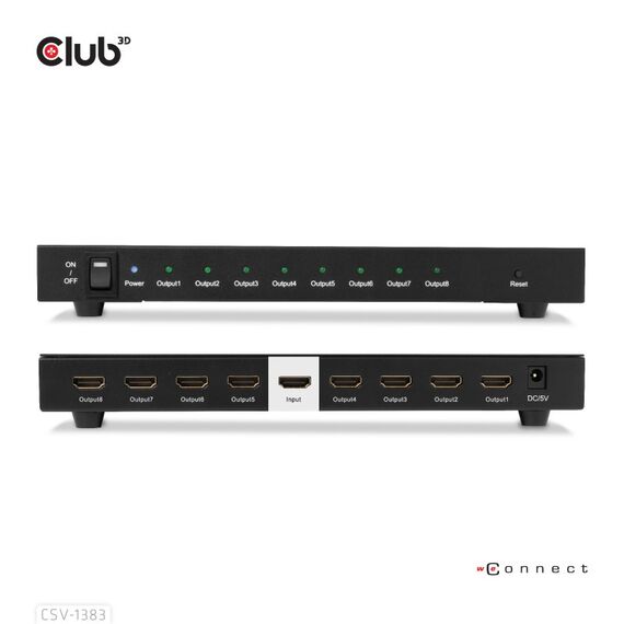CLUB3D 1 auf 8 HDMI™ Splitter Full 3D und 4K60Hz(600MHz), 3 image