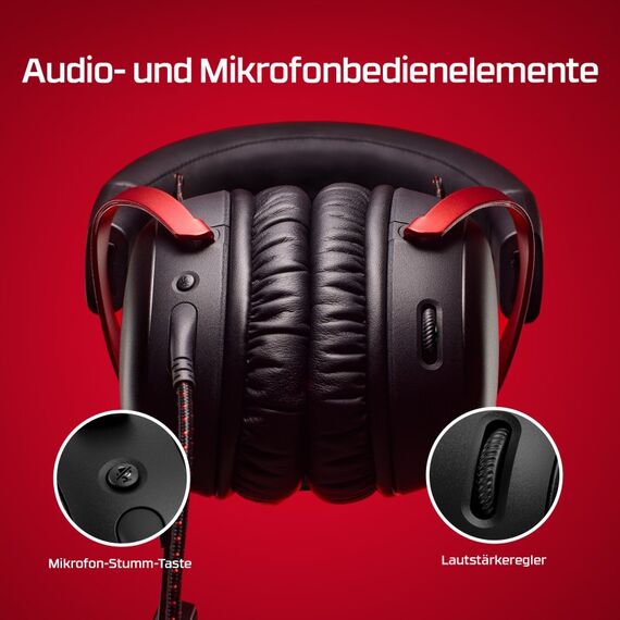 HyperX Cloud III – Gaming-Headset (schwarz/rot), 6 image