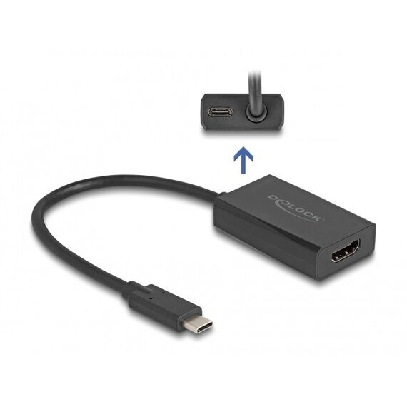 DeLOCK Adapter HDMI Buchse zu USB Type-C Stecker (DP Alt Mode) 4K mit PD 100 W, 4 image
