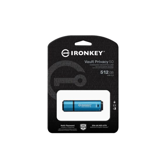 Kingston Technology IronKey 512GB Vault Privacy 50 AES-256 verschlüsselter, FIPS 197, Kapazität: 512 GB, 3 image
