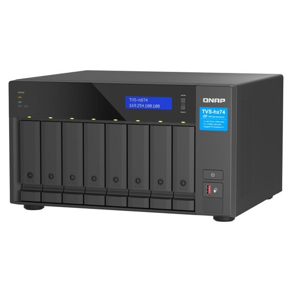 QNAP TVS-H874T-I7-32G NAS & Speicherserver Tower Intel® Core™ i7 32 GB DDR4 0 TB QNAP QTS Schwarz, 3 image