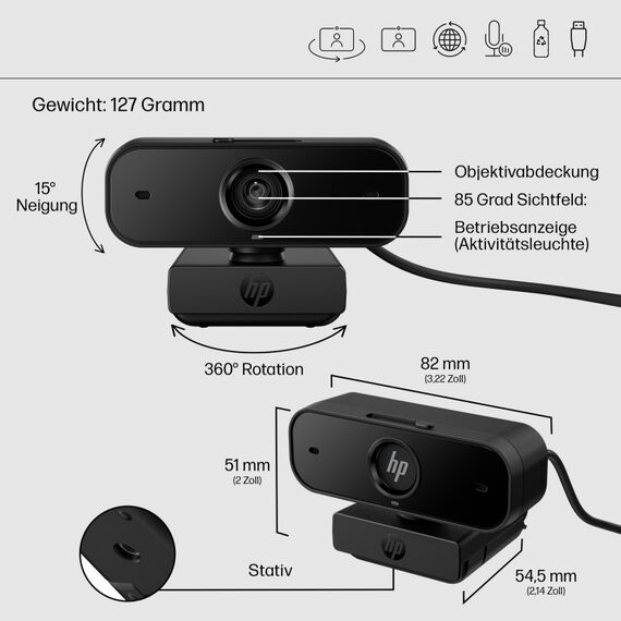 HP 435 FHD-Webcam, 11 image
