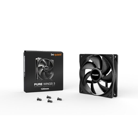 be quiet! Pure Wings 3 120mm Computergehäuse Ventilator 12 cm Schwarz 1 Stück(e), 2 image