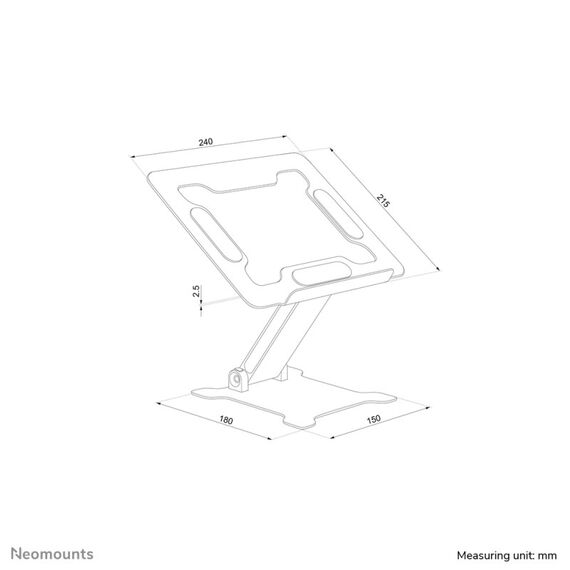 Neomounts DS20-740BL1 Laptop-Halterung 11-15" - höhenverstellbar - faltbar - kompakt - universal, 15 image