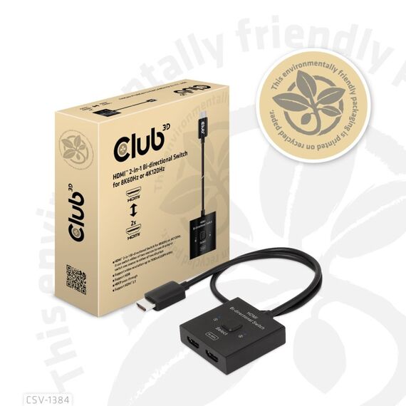 CLUB3D CSV-1384 Tastatur/Video/Maus (KVM)-Switch Schwarz, 11 image