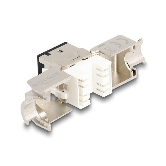 DeLOCK Keystone Modul RJ45 Buchse zu LSA Cat.6A werkzeugfrei schwarz Set 10 Stück, Farbe: Schwarz, 3 image