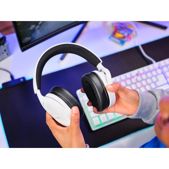 Trust GXT 489W FAYZO Kopfhörer Kabelgebunden Kopfband Gaming Schwarz, Weiß, 9 image