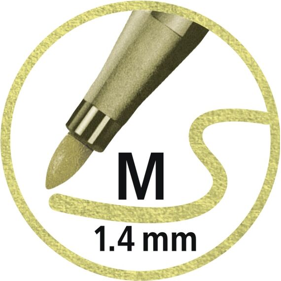 STABILO Pen 68 metallic Filzstift Medium Kupfer 1 Stück(e), 7 image