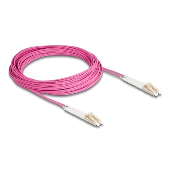 DeLOCK LWL Kabel LC Duplex zu LC Duplex Multimode OM4 winkelbar 10 m, Länge: 10 m, 2 image