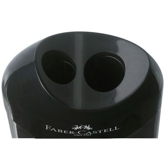Faber-Castell 183500 Anspitzer Manueller Bleistiftspitzer Schwarz, Transparent, 2 image