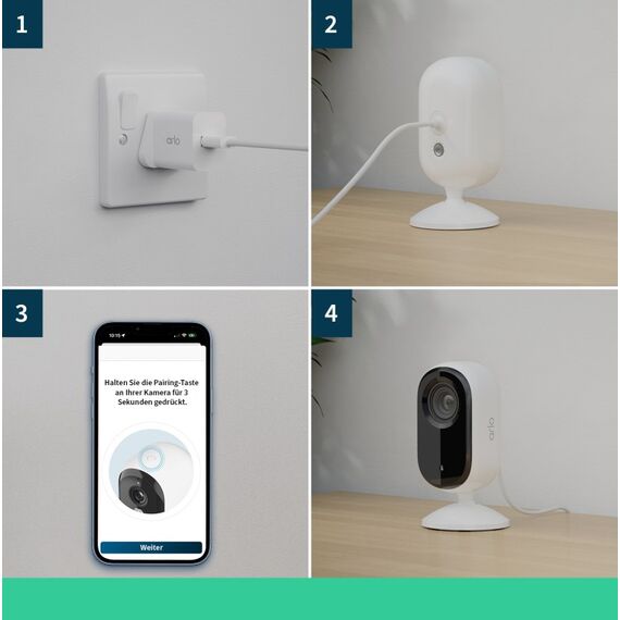 Arlo Essential 2K Indoor Überwachungskamera, 2er Set, 6 image
