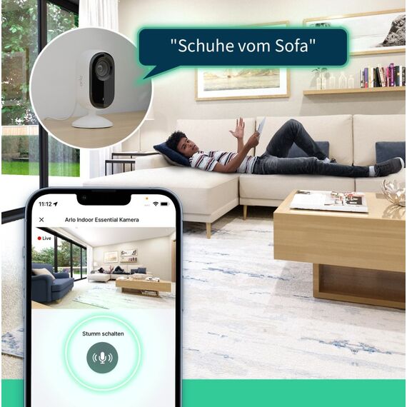 Arlo Essential 2K Indoor Überwachungskamera, 2er Set, 7 image