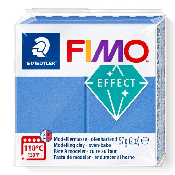 Staedtler FIMO 8010-31 Töpferei-/ Modellier-Material Töpferton 57 g Blau, Metallisch 1 Stück(e), Farbe: Blau, Metallisch
