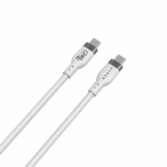 HYPER HJ4002WHGL USB Kabel USB 2.0 2 m USB C 0,48 Gbit/s 240 W Weiß, 3 image